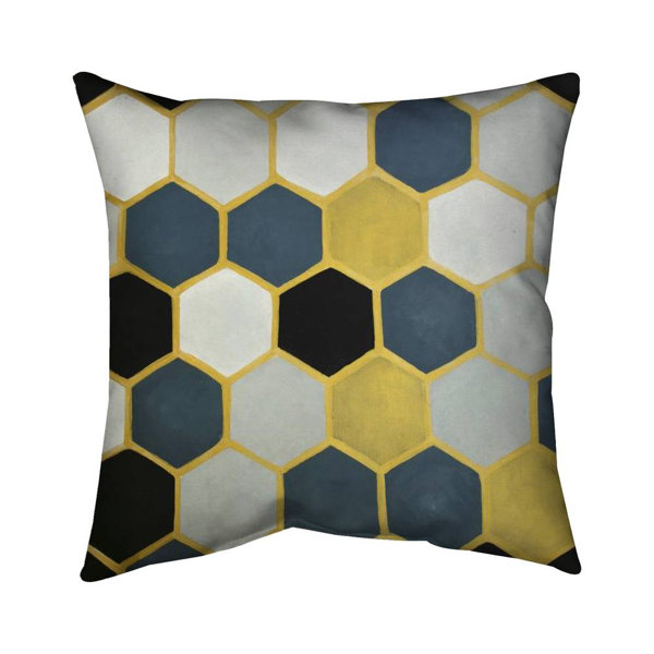 Begin Edition International Inc. And Cells Geometric Square Euro Pillow